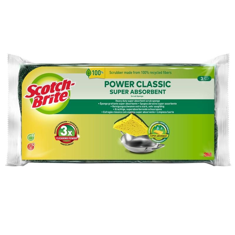Scotch-Brite® Naturfaserschwamm mit recyceltem Scheuervlies