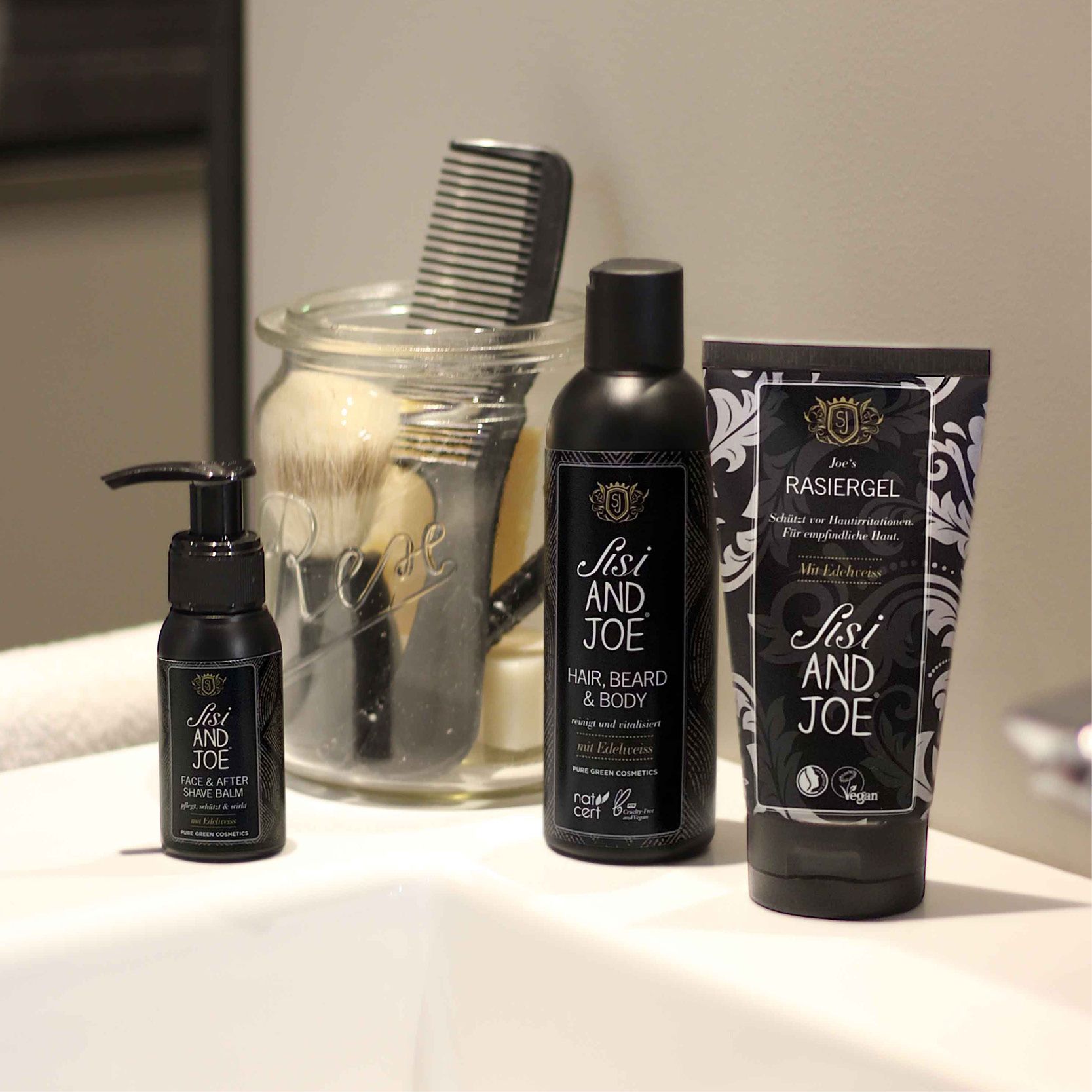 Face and After Shave Balm mit Edelweiß