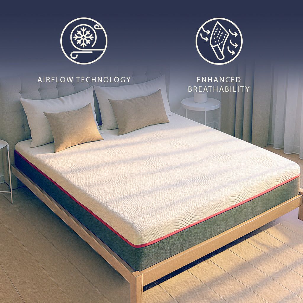 The White Stone Matratze 120x200 Memory Foam Breeze und Taschenfedern | Höhe 30 cm