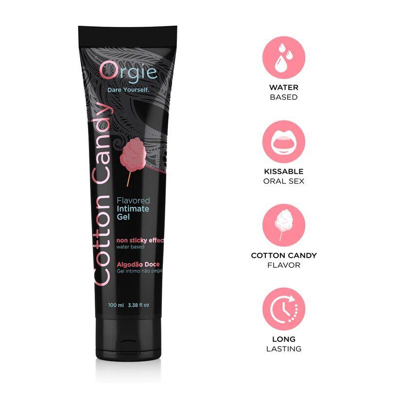 Lube Tube Cotton Candy Flavored Intimate Gel