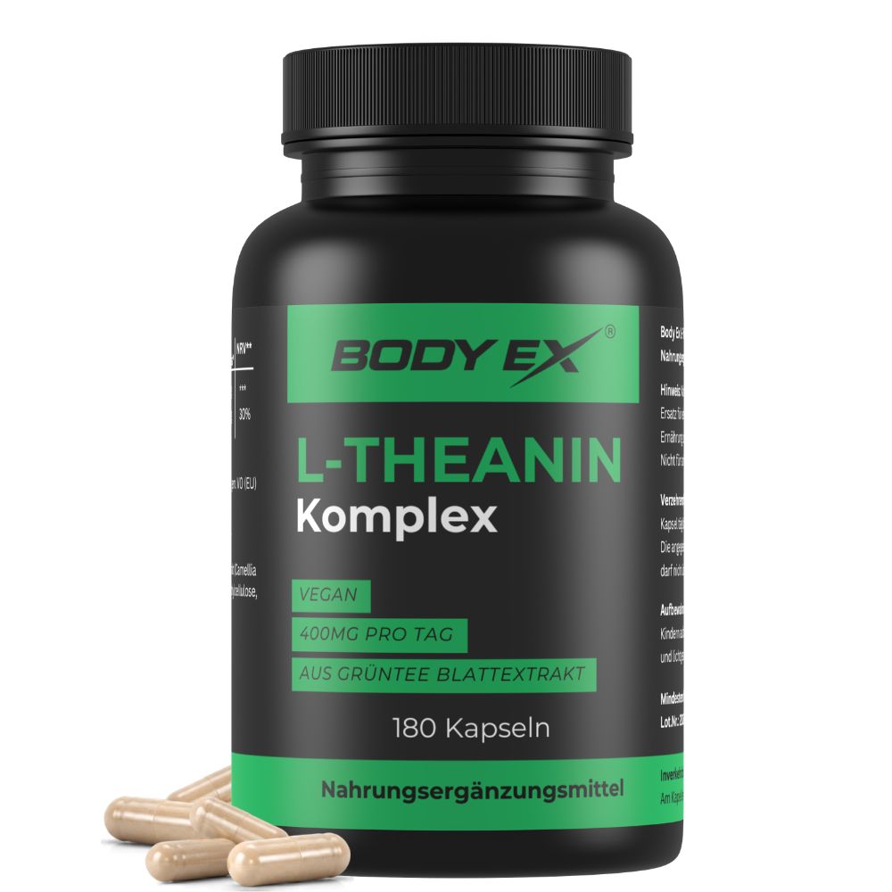 Body Ex® L-Theanin Komplex, Grünteeblatt-Extrakt & mit Vitamin B6