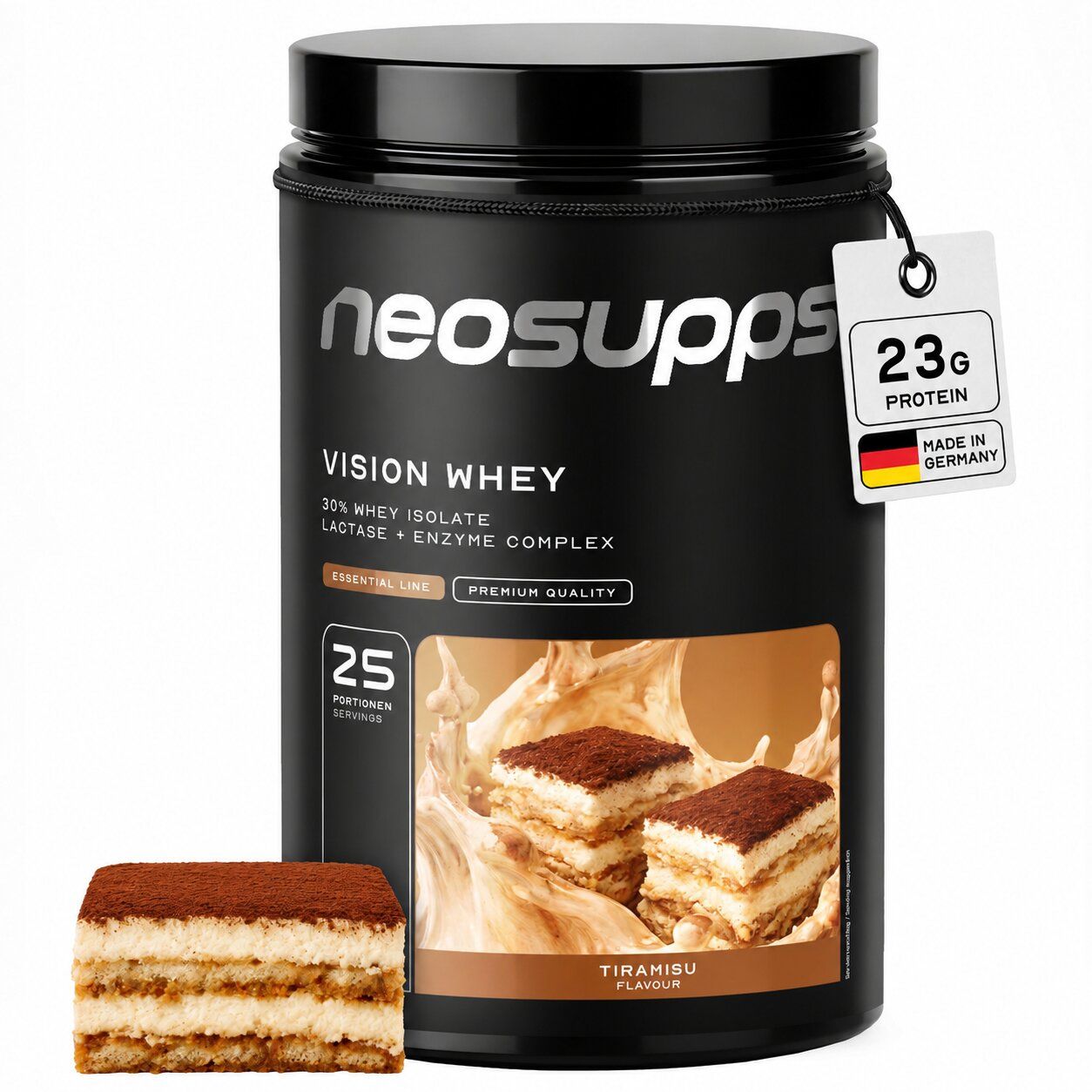 Neosupps Vision Whey Tiramisu, Eiweiss Protein Pulver