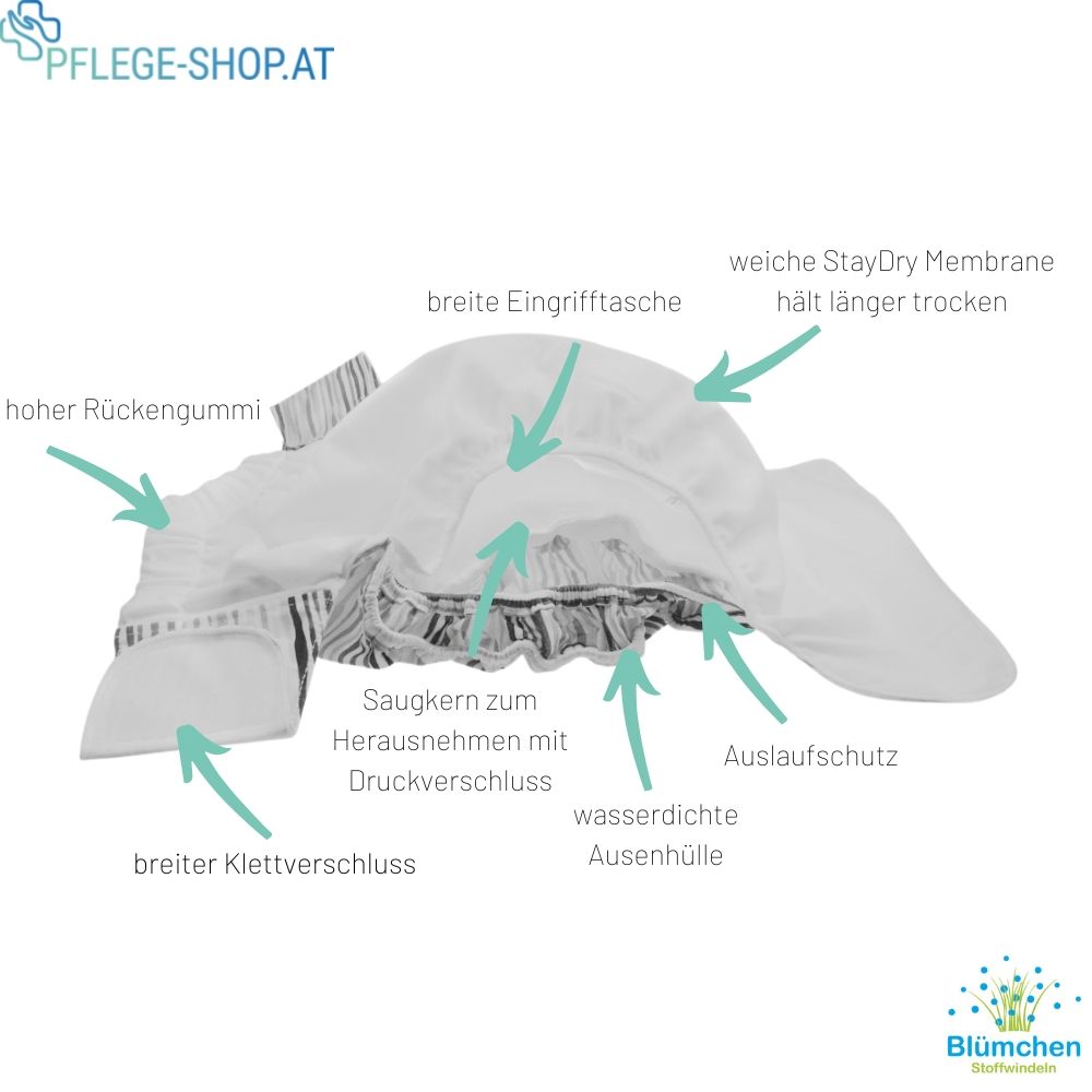 Waschbare Inkontinenzwindel für Erwachsene