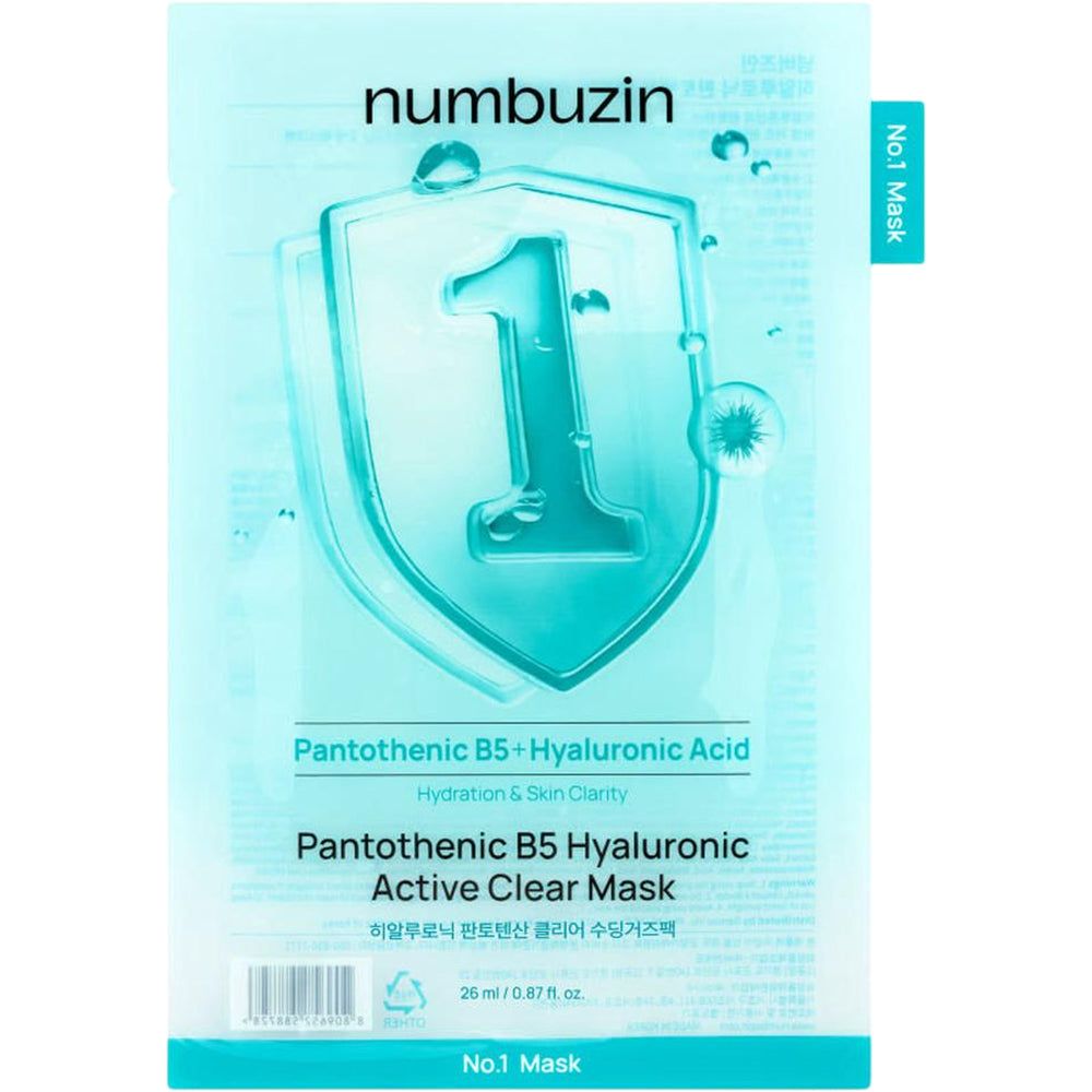 NUMBUZIN Nr.1 Pantothensäure B5 Hyaluron Active Clear Maske