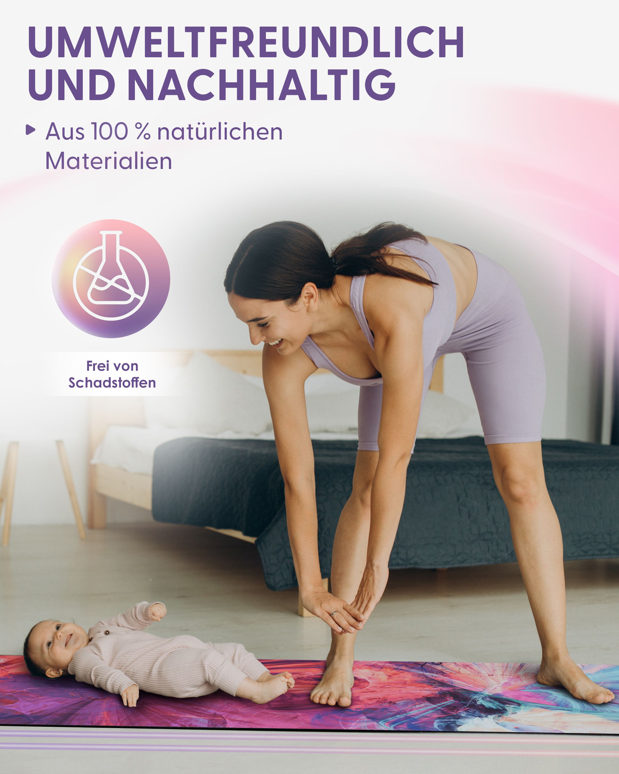 Fitness- & Yogamatte - artsy illusion