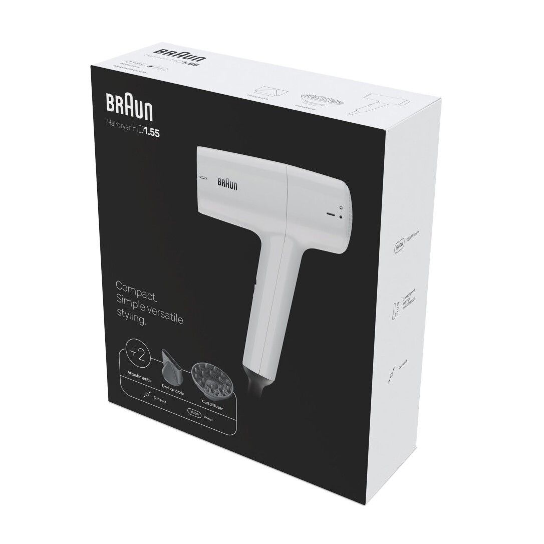Braun HD 1.55   weiß Haartrockner