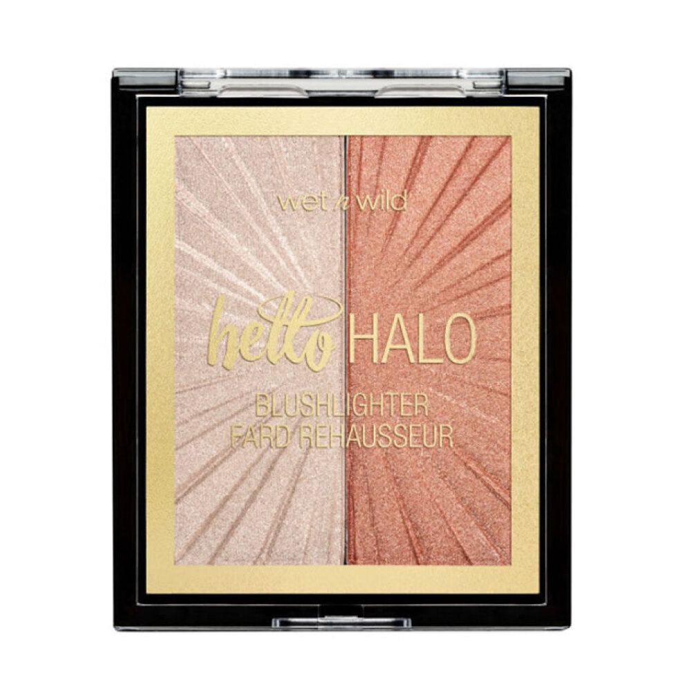 Wet n Wild Hello Halo Blushlighter in zwei Farben: hellrosa und koralle.