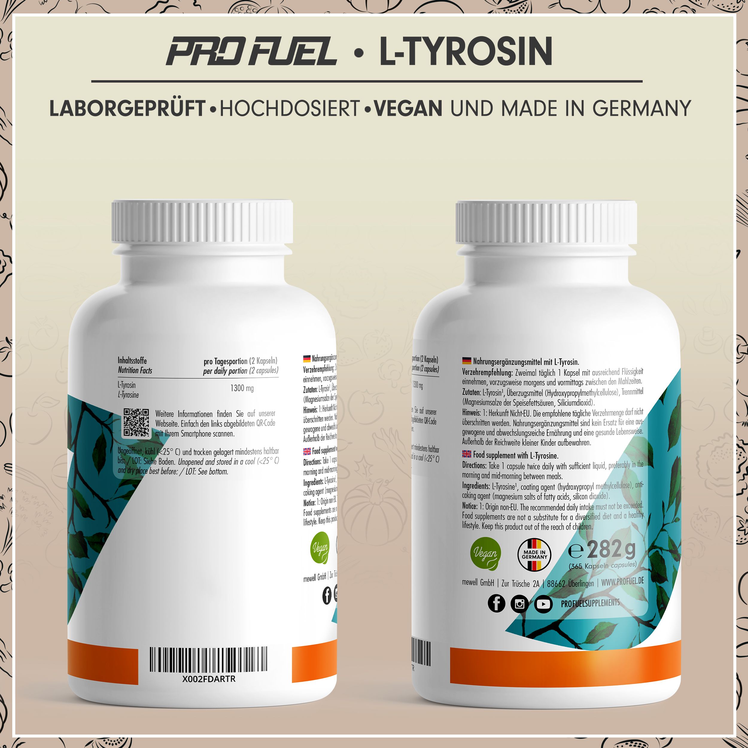 ProFuel - L-Tyrosin 365 Kapseln