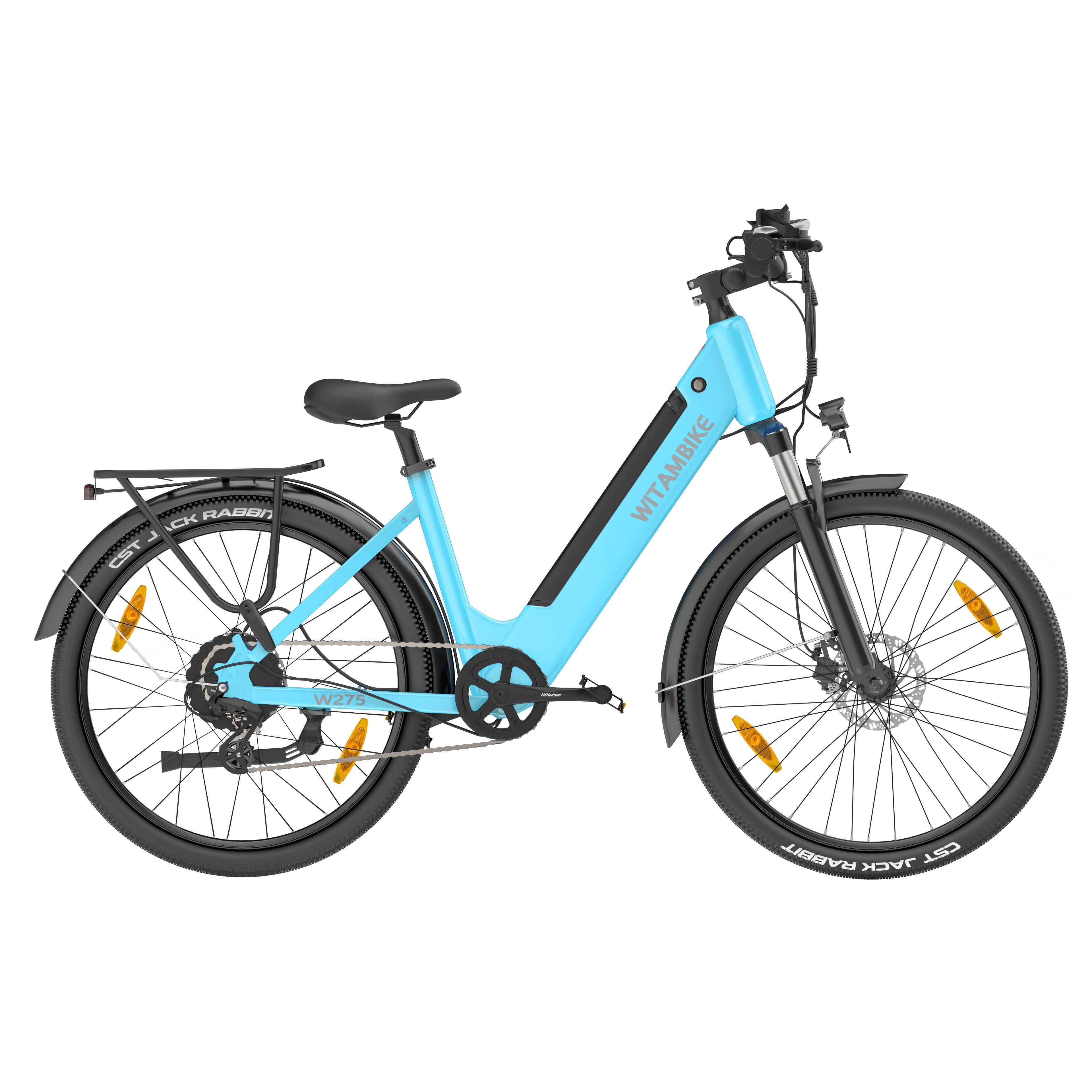 WITAMBIKE W275 E-Bike für Pendler, 36V 13Ah, 27,5" x 2,10 Reifen