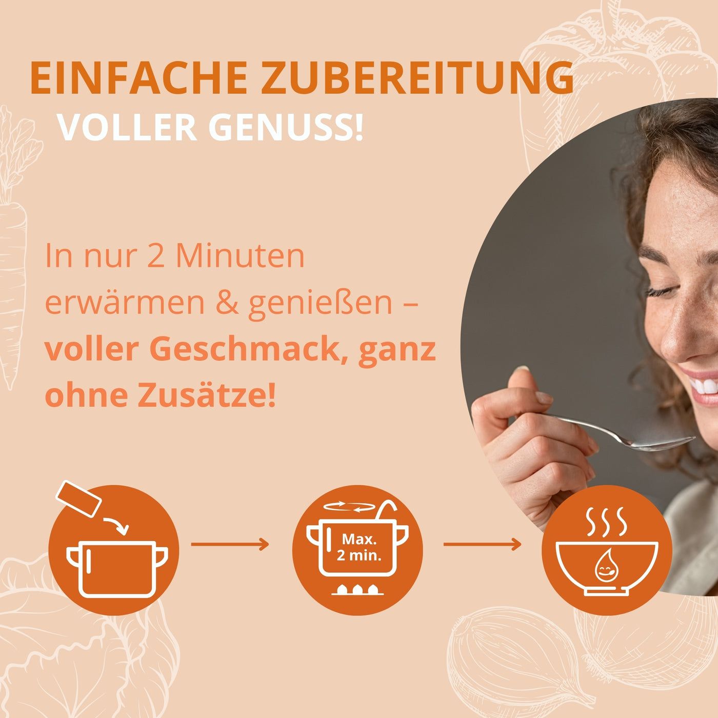 Smart Fasting® Paprika Weißkraut - natürlich fein, vegan, glutenfrei, salz- und kalorienarm