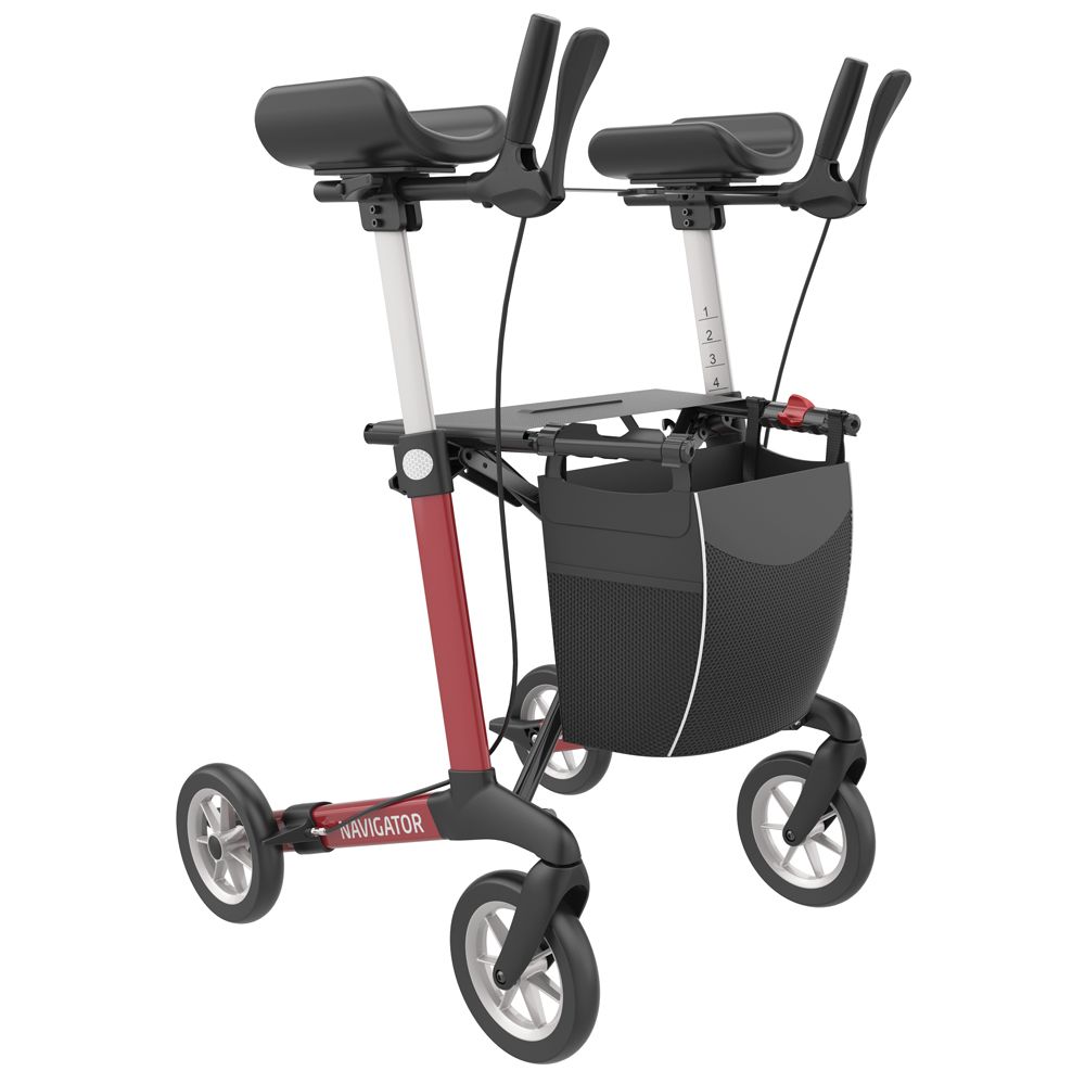 Rehasense Navigator Arthritis Rollator mit Unterarmauflagen und Softrädern