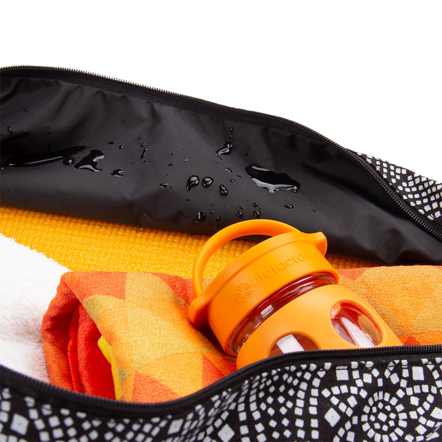 bodhi Maharaja Collection: Gemusterte Hot Yoga Bag  "Bandhani"