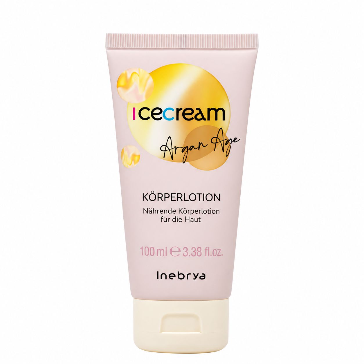 Inebrya Icecream Argan Age Körperlotion, 100ml Tube.