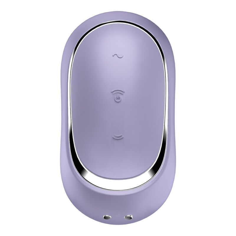 Lila Vibrator mit 'Air Pulse + Vibration'-Symbol und '2in1'-Kennzeichnung.