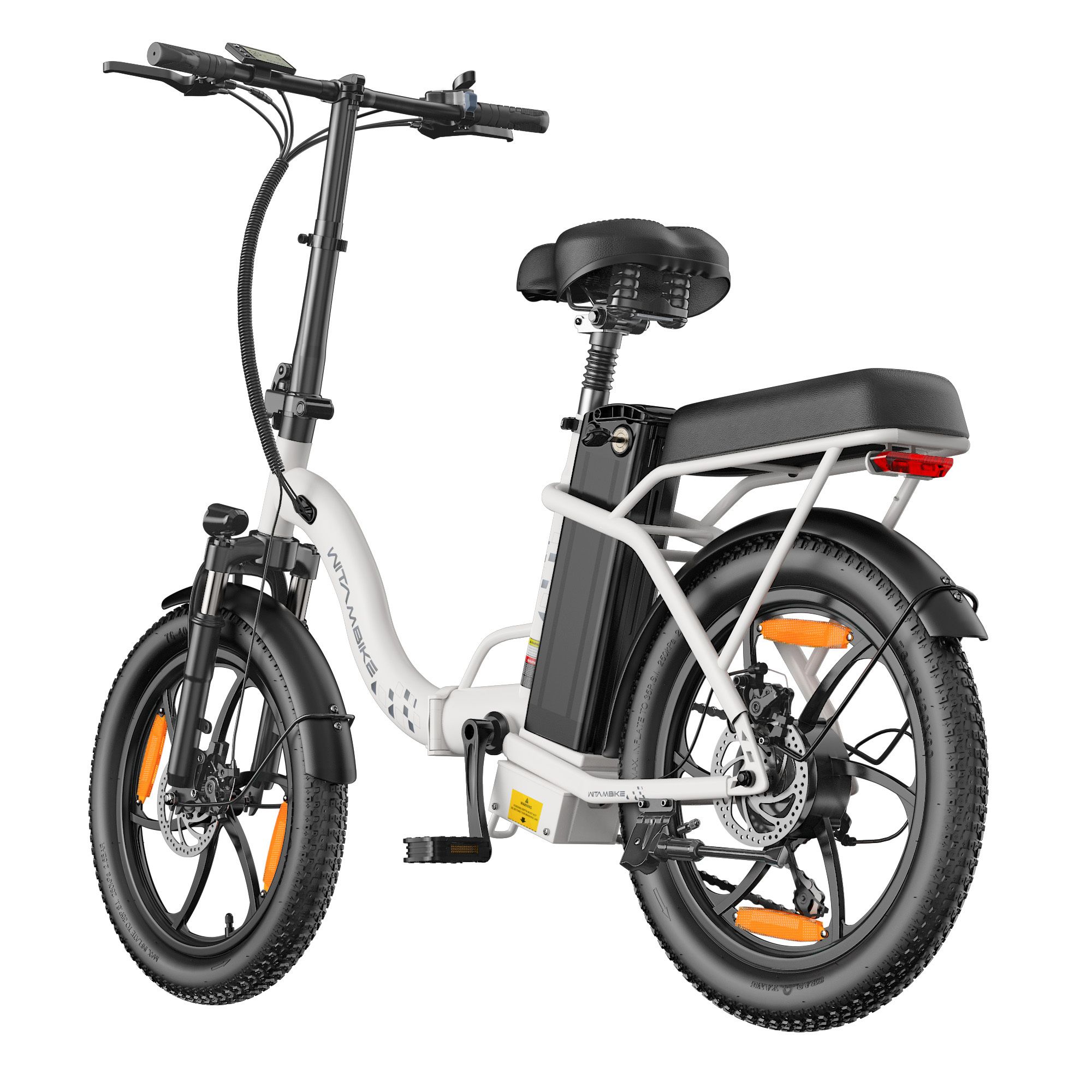 WITAMBIKE C16 Elektrisches Klapprad mit herausnehmbarem 48V-16Ah-Akku