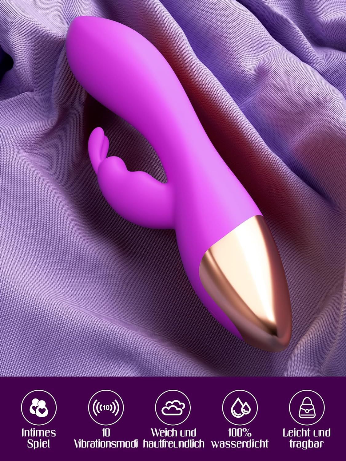 HIVEFUN Diloschwanz G Punkt Vibrator violett