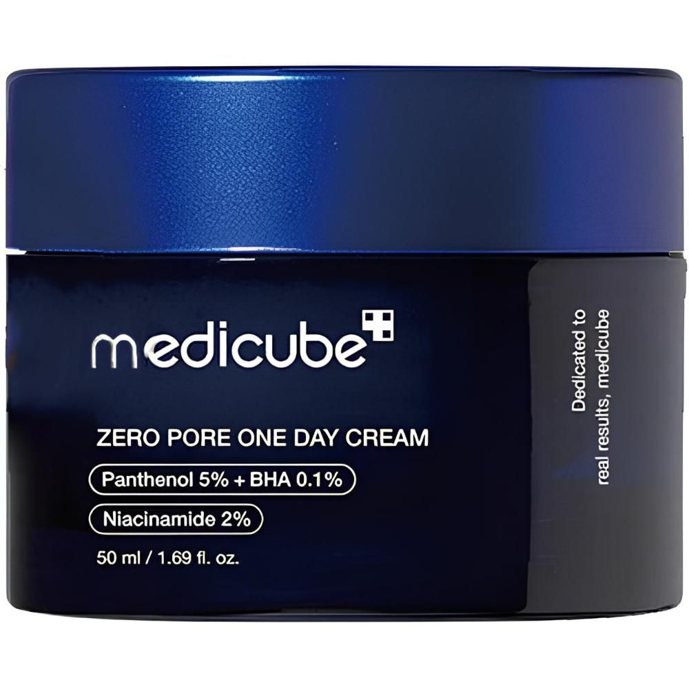 Medicube Zero Pore One Day Cream Tiegel mit Panthenol 5%, BHA 0,1% und Niacinamid 2%. 50 ml.