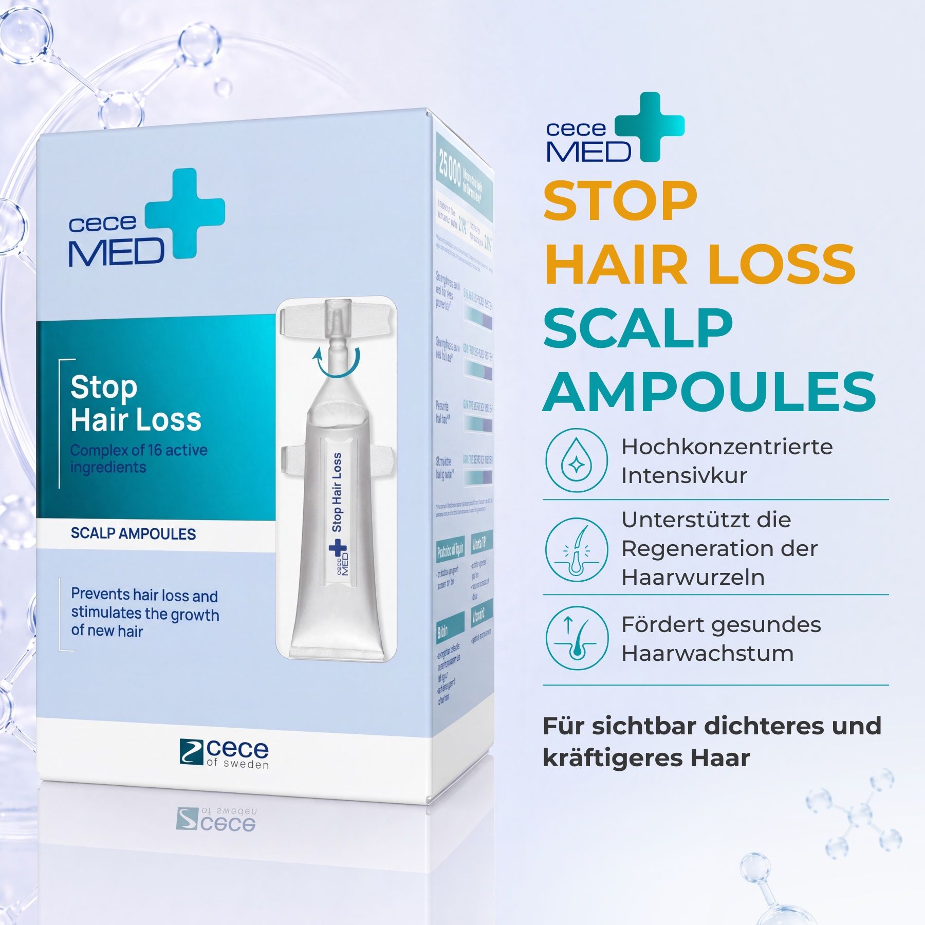 CECE MED Haarserum gegen Haarausfall Repair für Haarwachstum
