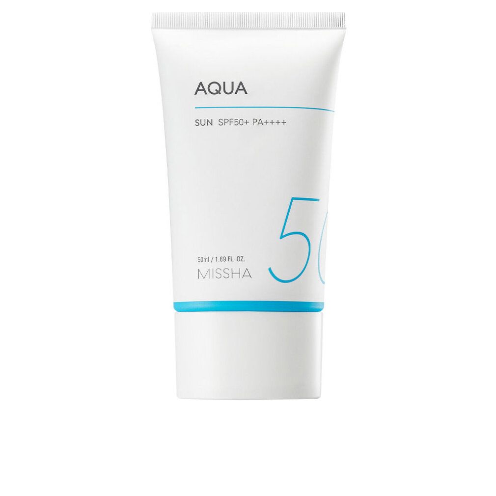 MISSHA Aqua Sun Gel SPF50+/PA++++ Tube mit 50ml Inhalt.