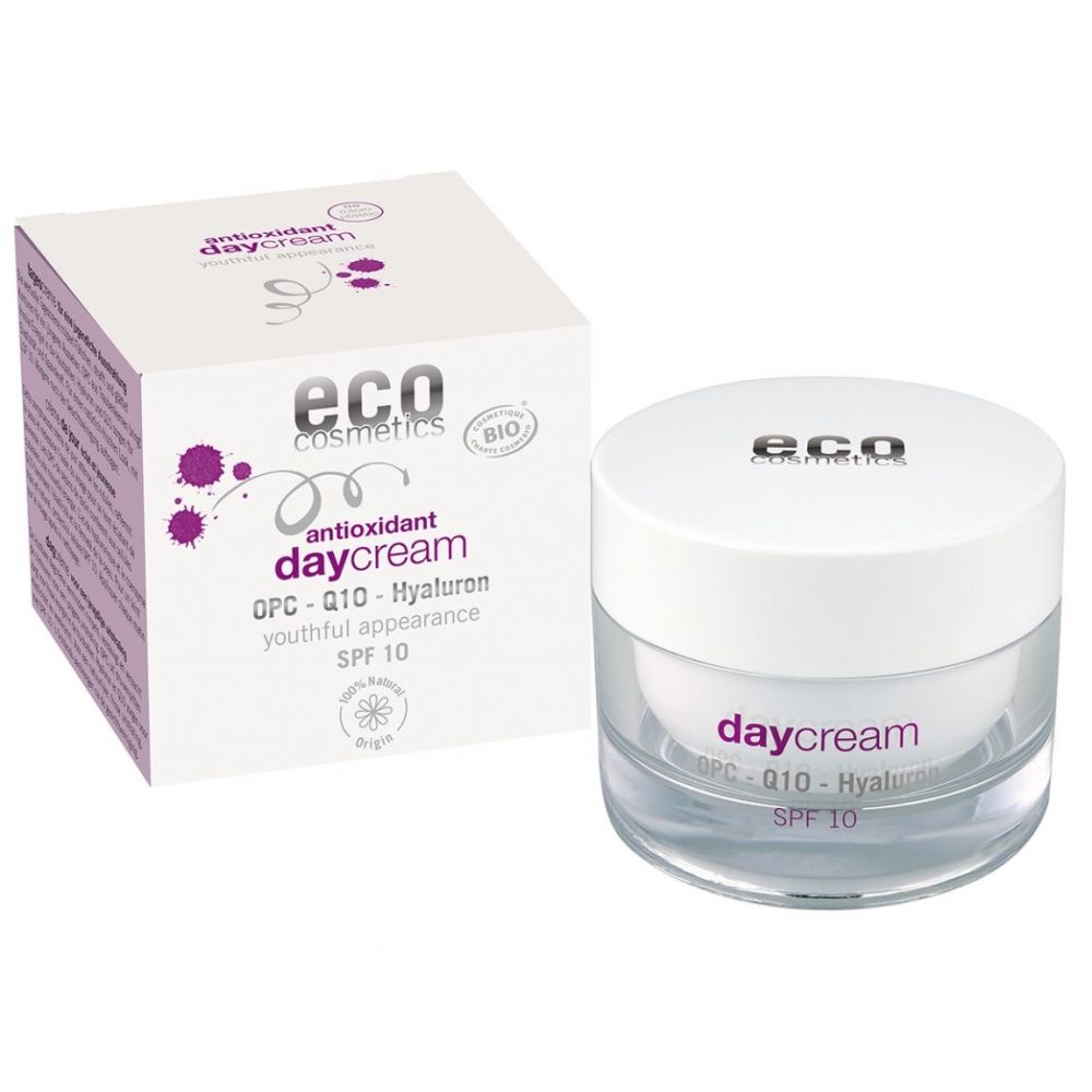 eco cosmetics Tagescreme mit OPC, Q10 und Hyaluron 60ml