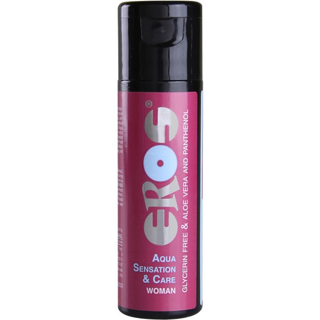 Eros Aqua Sensation & Care Gleitgel für Frauen, Glycerinfrei mit Aloe Vera und Panthenol.