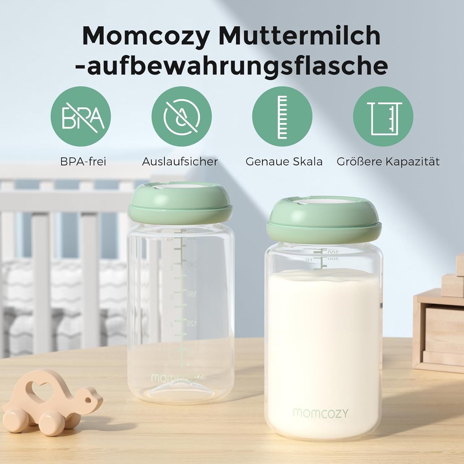 Momcozy Natürliche Baby Bottle Muttermilch Bewahrung