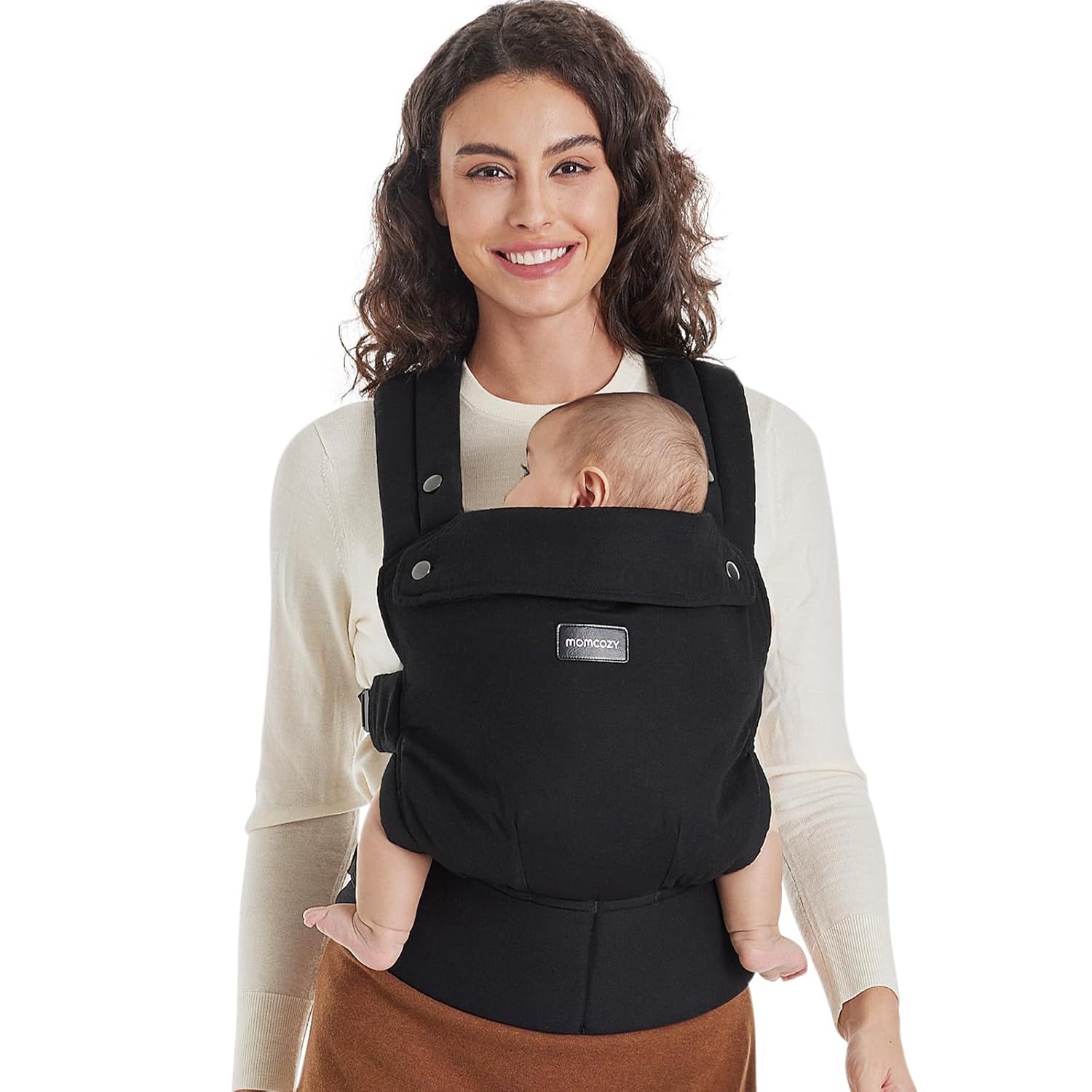 Momcozy Baby Trage - Leichte & Atmungsaktive Schwarz