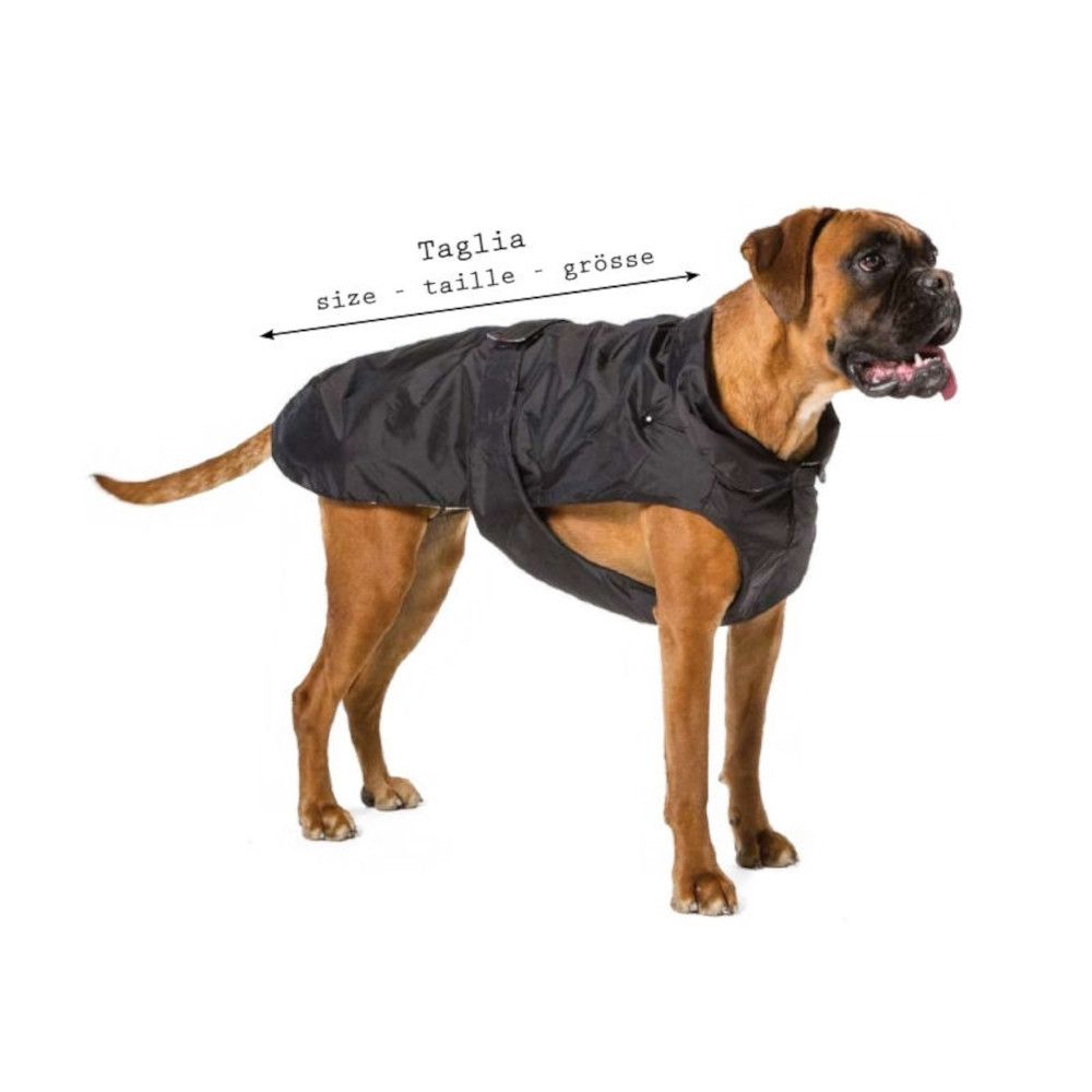 Fashion Dog Hundemantel speziell für Boxer - schwarz - 60 cm