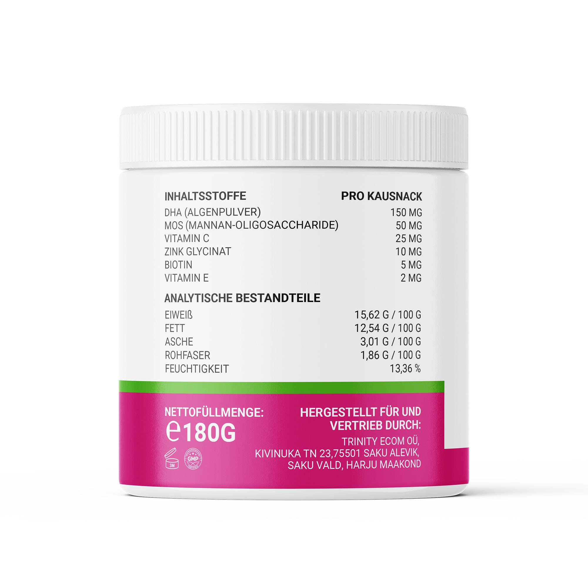 Haut & Fell Soft Snack für Hunde, getreidefrei, mit DHA & Biotin.
