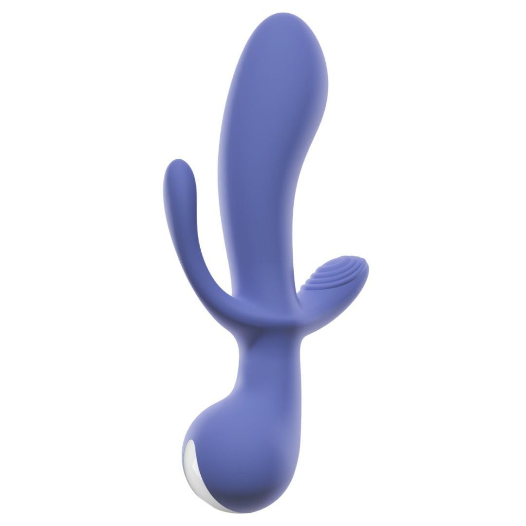 Rabbitvibrator "Vibrator 1" mit Analstimulator | 2 Motoren, je 10 Modi | AWAQ.U