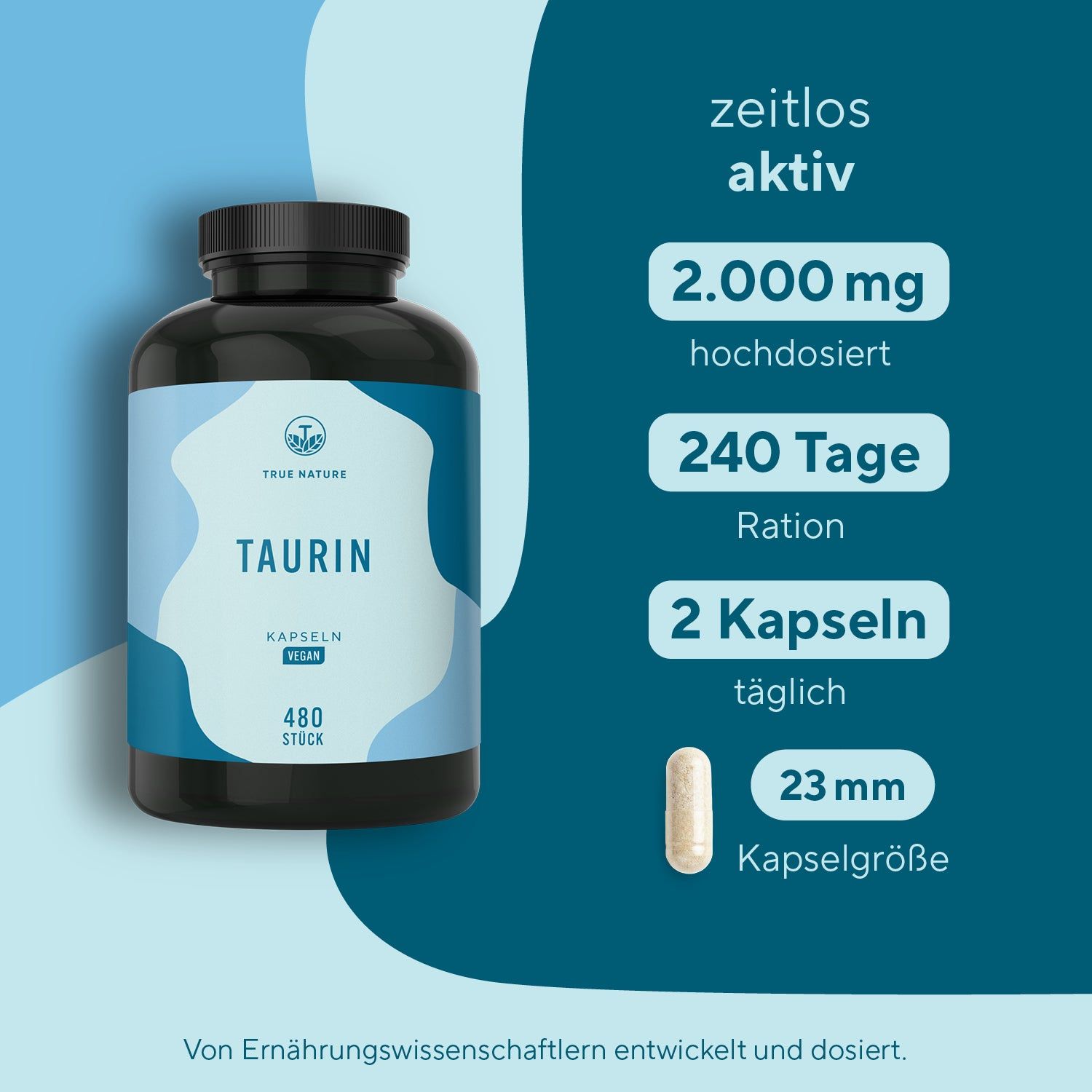 TRUE NATURE® Taurin Kapseln
