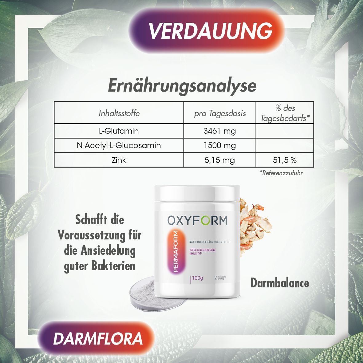 Oxyform Permaform NEM L-Glutamin Pulver 100 g - Shop Apotheke