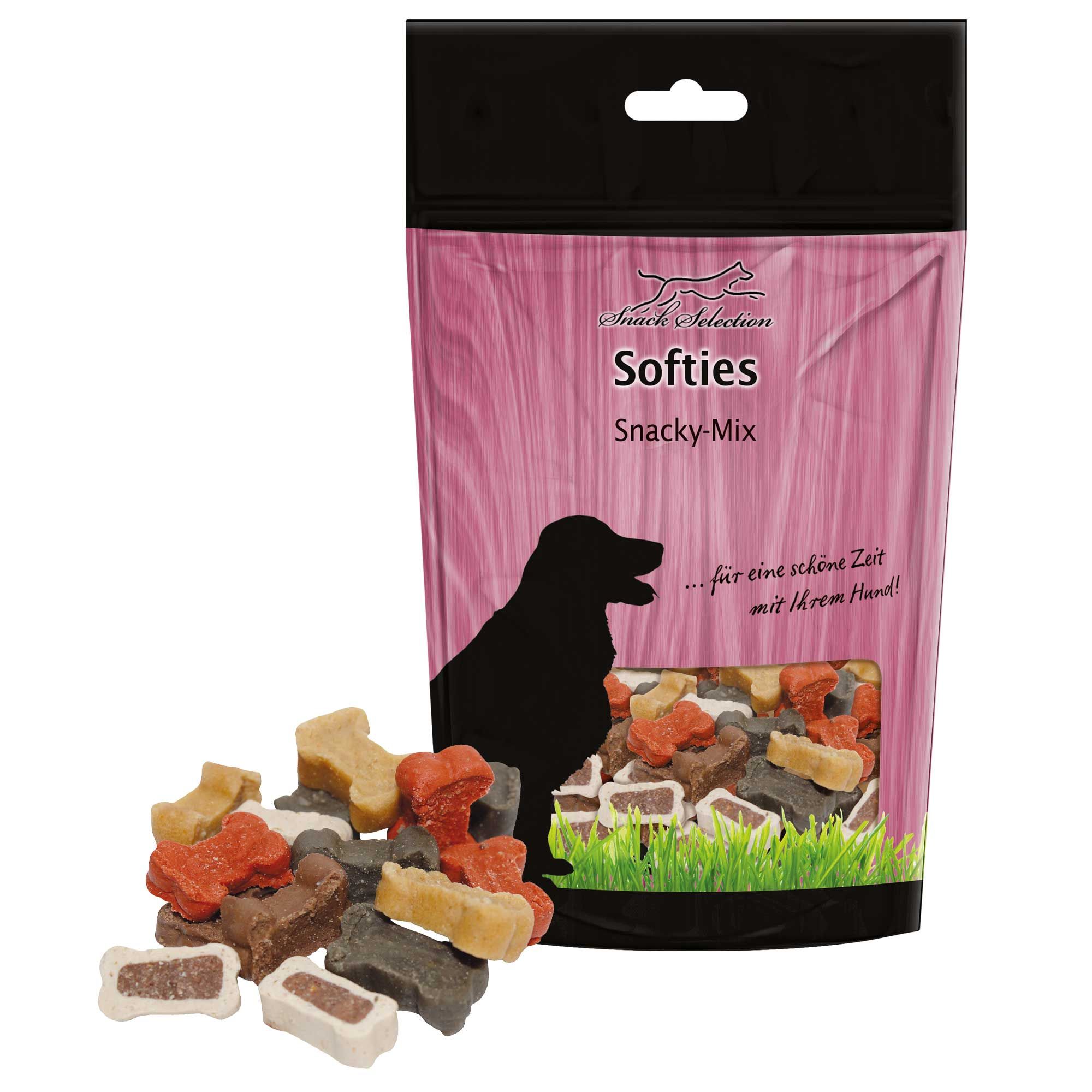 Schecker Hundeleckerli - Snacky-Mix - Softig weiche Hundeleckerli in 5 Varianten