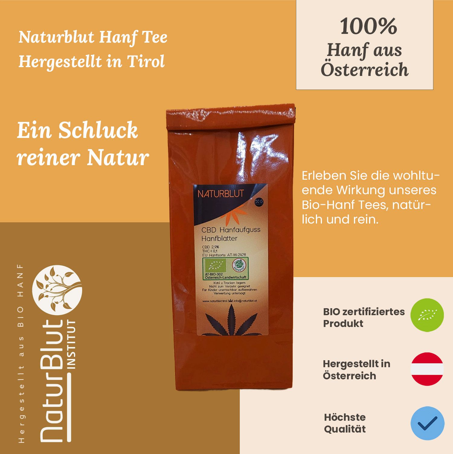 NaturBlut CBD Hanfblütentee