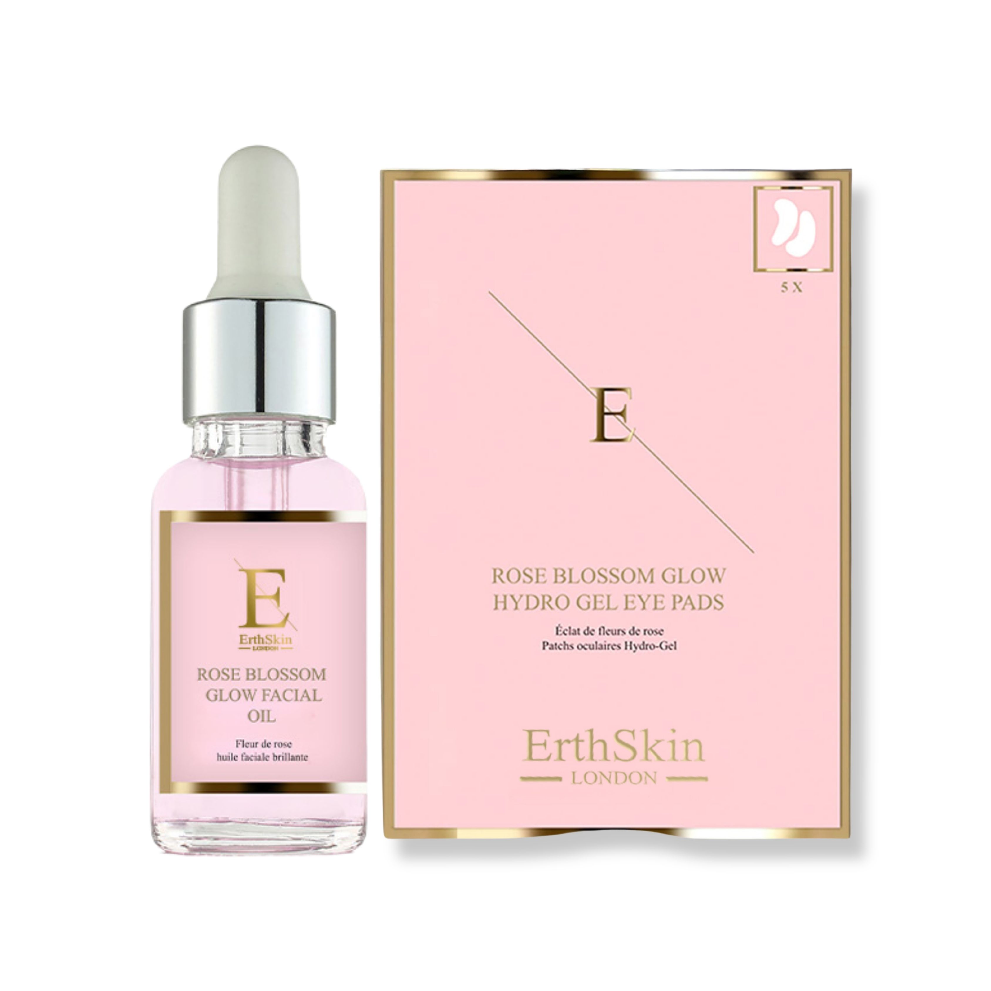 ErthSkin London Rose Blossom Glow Gesichtsöl + Augenpads