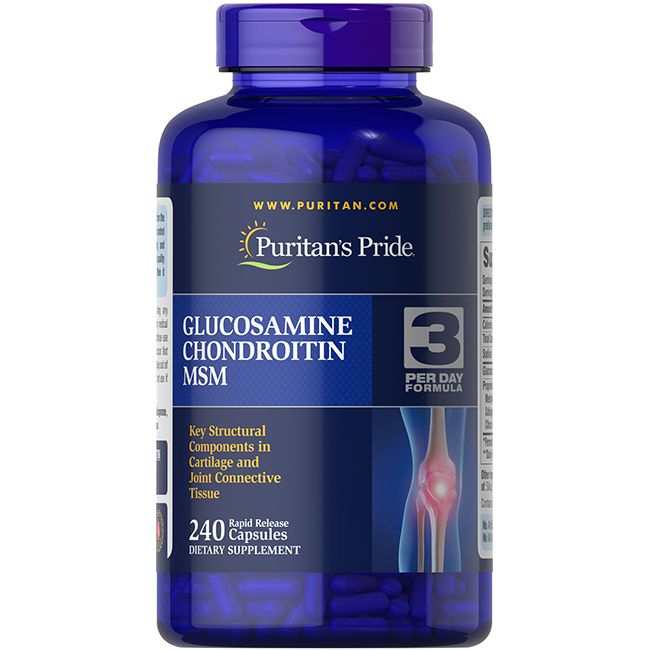 Puritan's Pride Glucosamin-Chondroitin-MSM (3 pro Tag Formel)