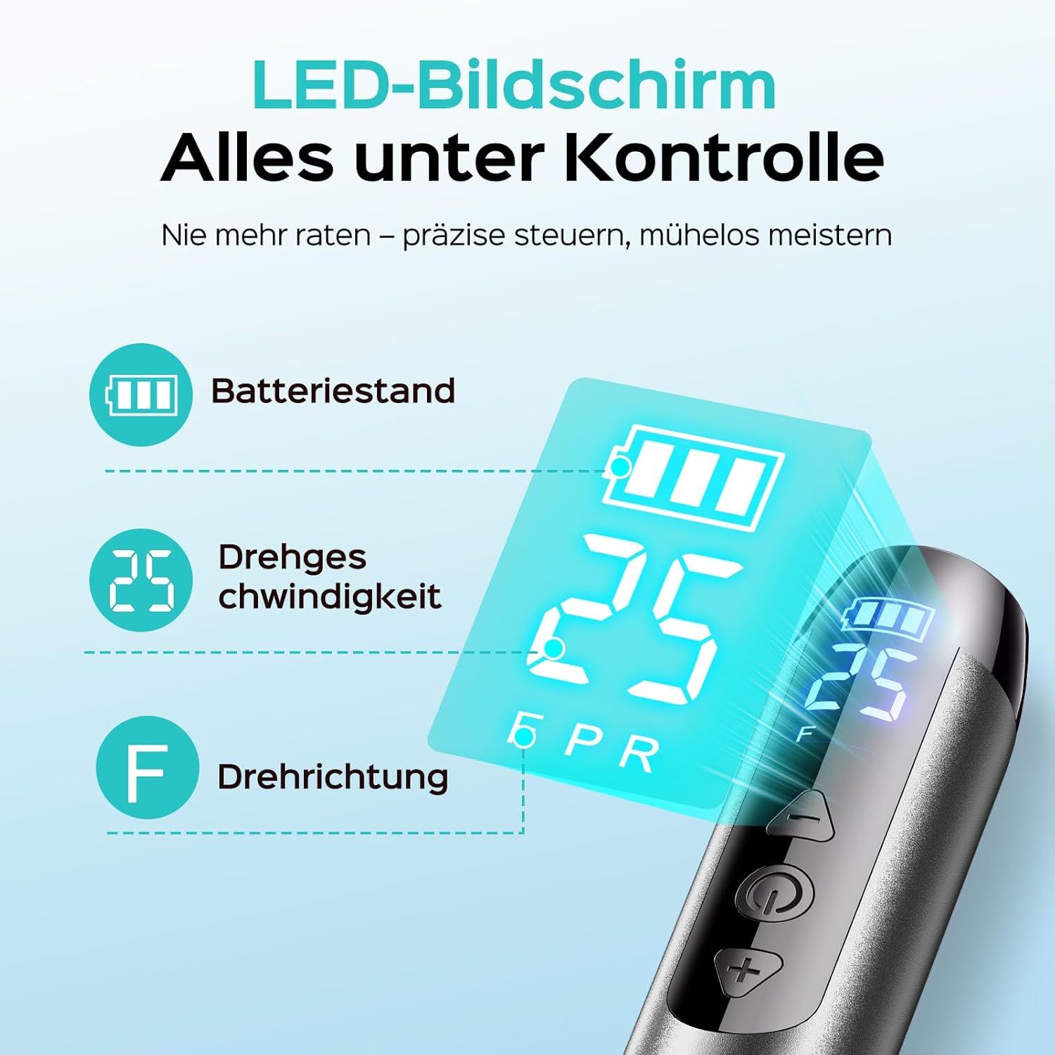 COSLUS Kabellos Tragbar Elektrischer Nagelfräser