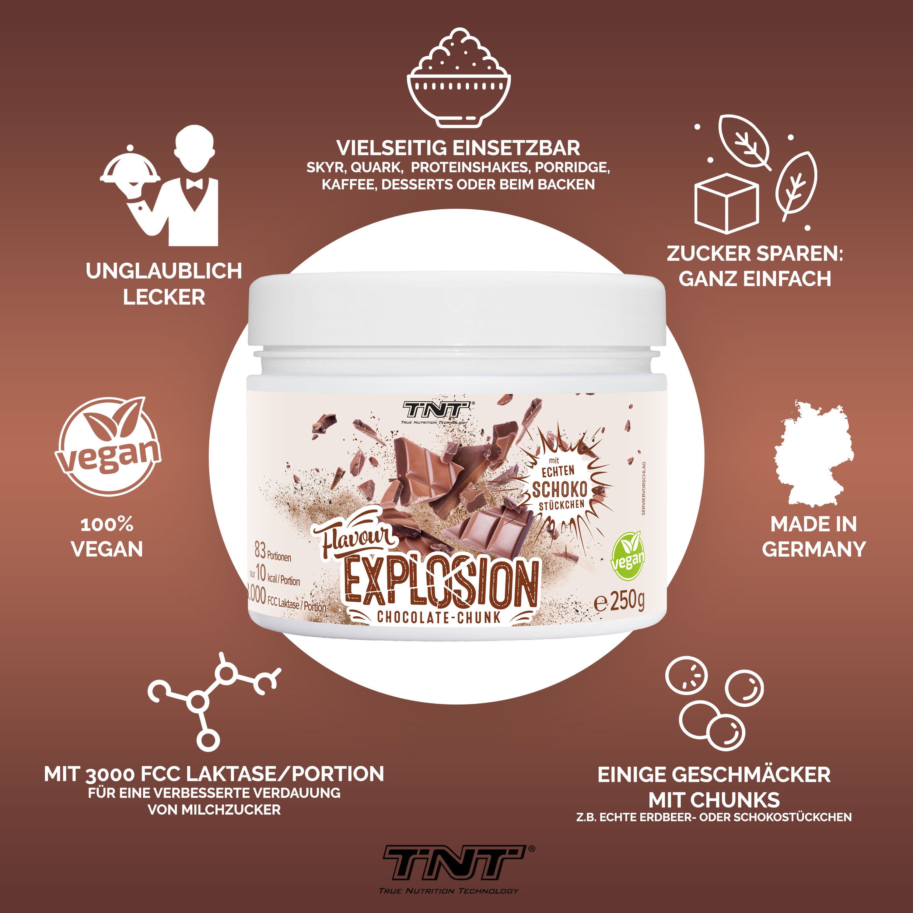 TNT Flavour Explosion - Leckeres Geschmackspulver - nur 10 Kalorien pro Portion