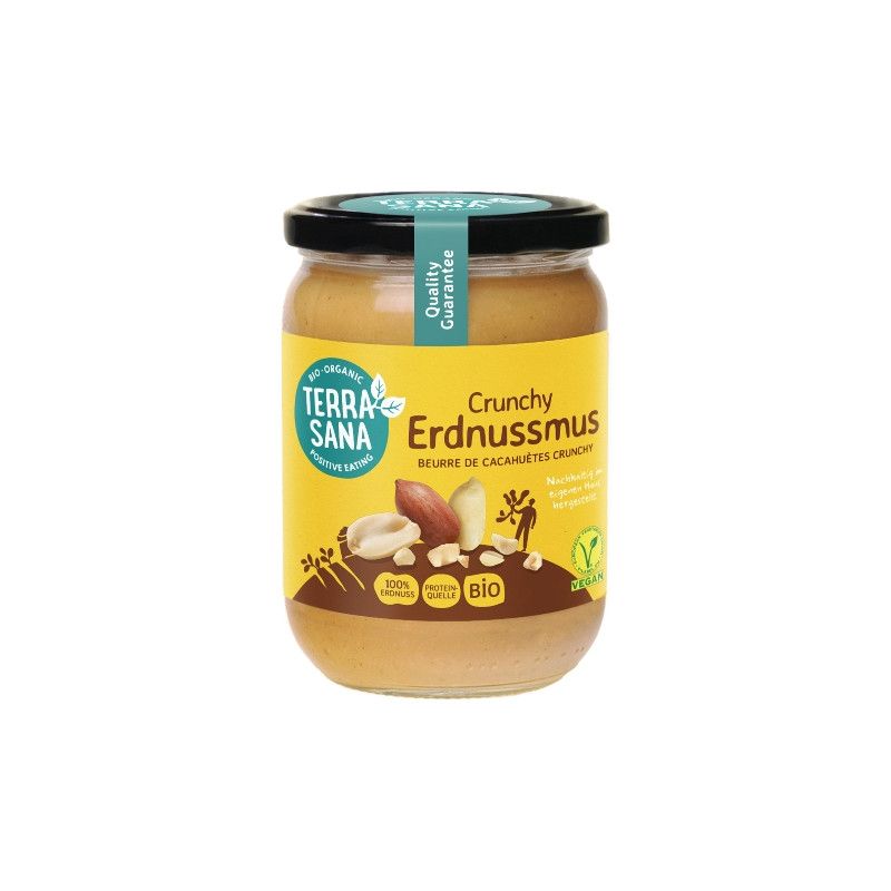 Terrasana - Erdnussmus crunchy 500 g - Shop Apotheke