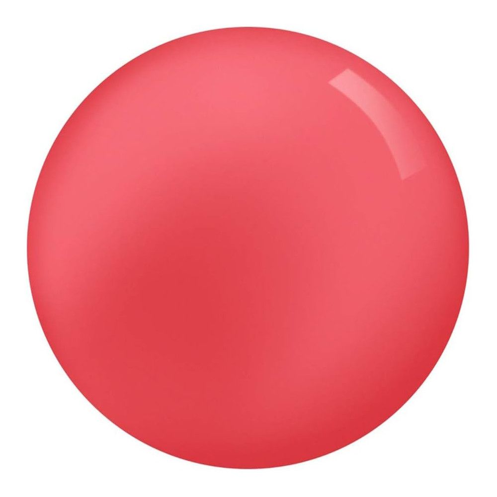 Runder, glänzender, rosa Nagellack-Farbtest.