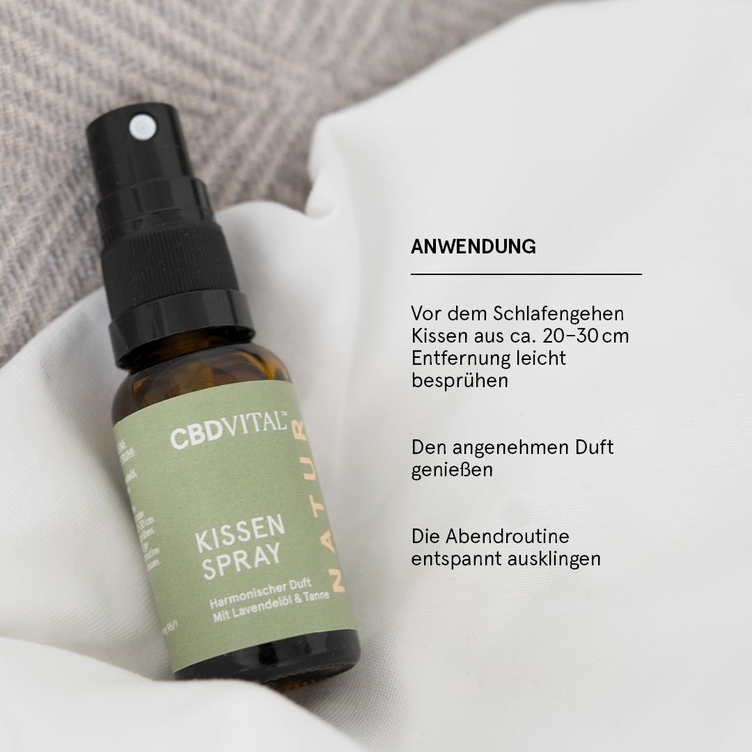CBD VITAL Kissenspray Schlaf gut für besseren Schlaf
