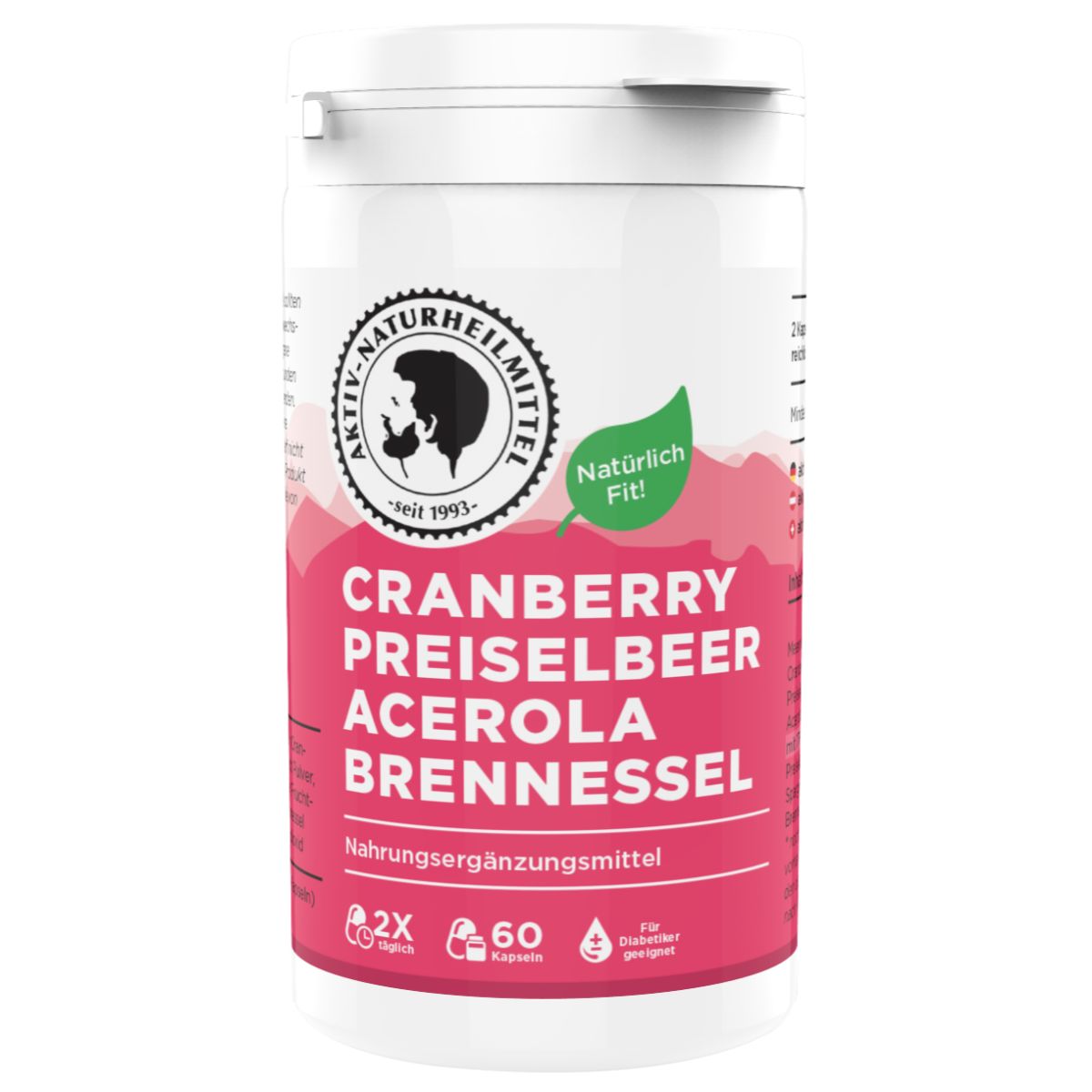 Aktiv Naturheilmittel Cranberry-Preiselbeer-Acerola-Brennessel 60 St ...