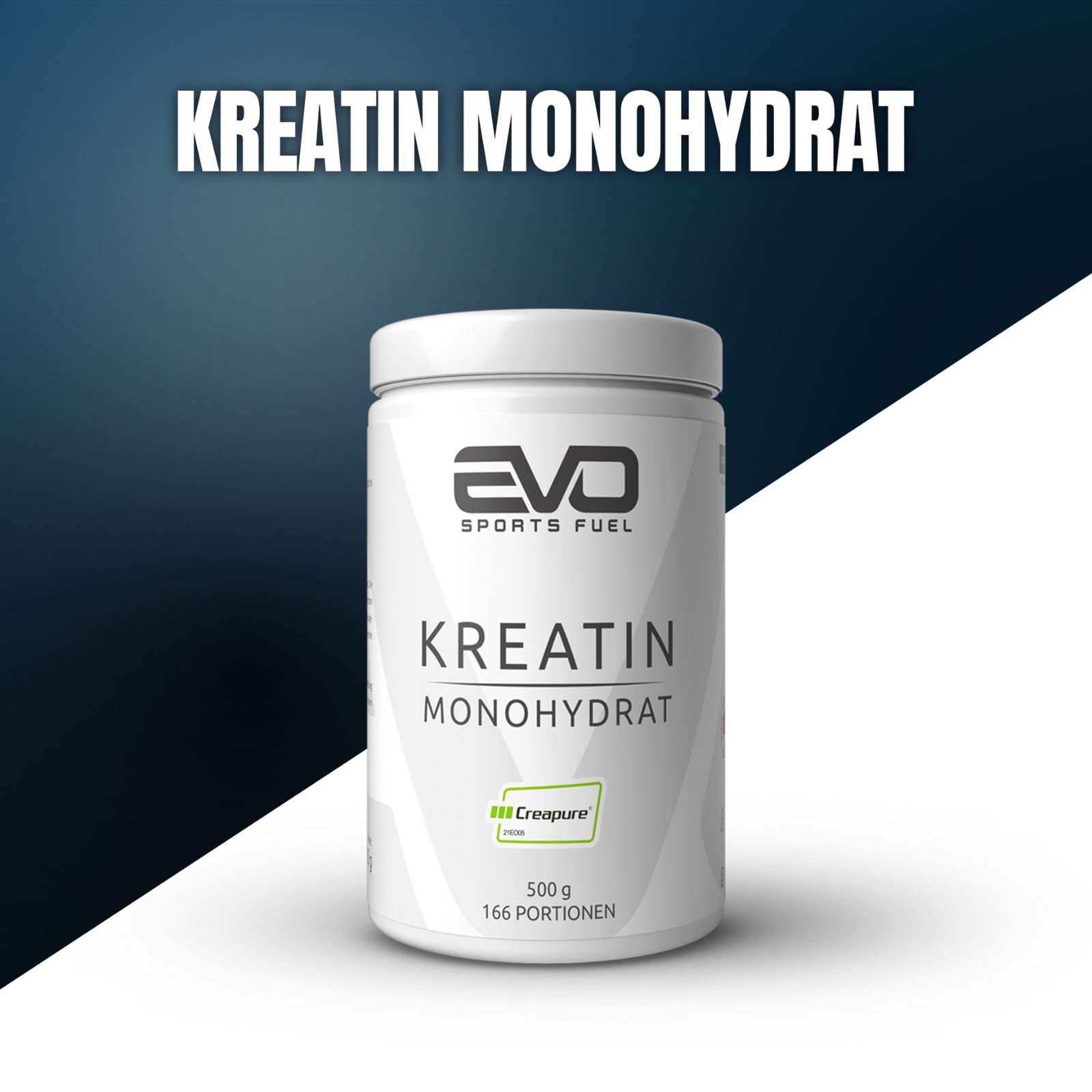 EVO Kreatin Monohydrat Creapure® Dose, 500g.