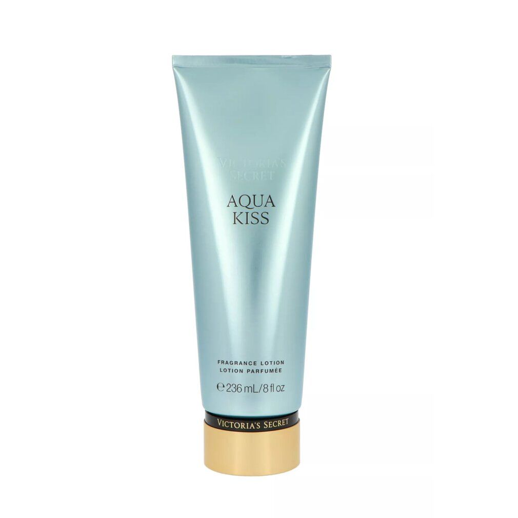 Victoria's Secret Aqua Kiss Duftlotion Tube, 236 ml, goldener Boden.