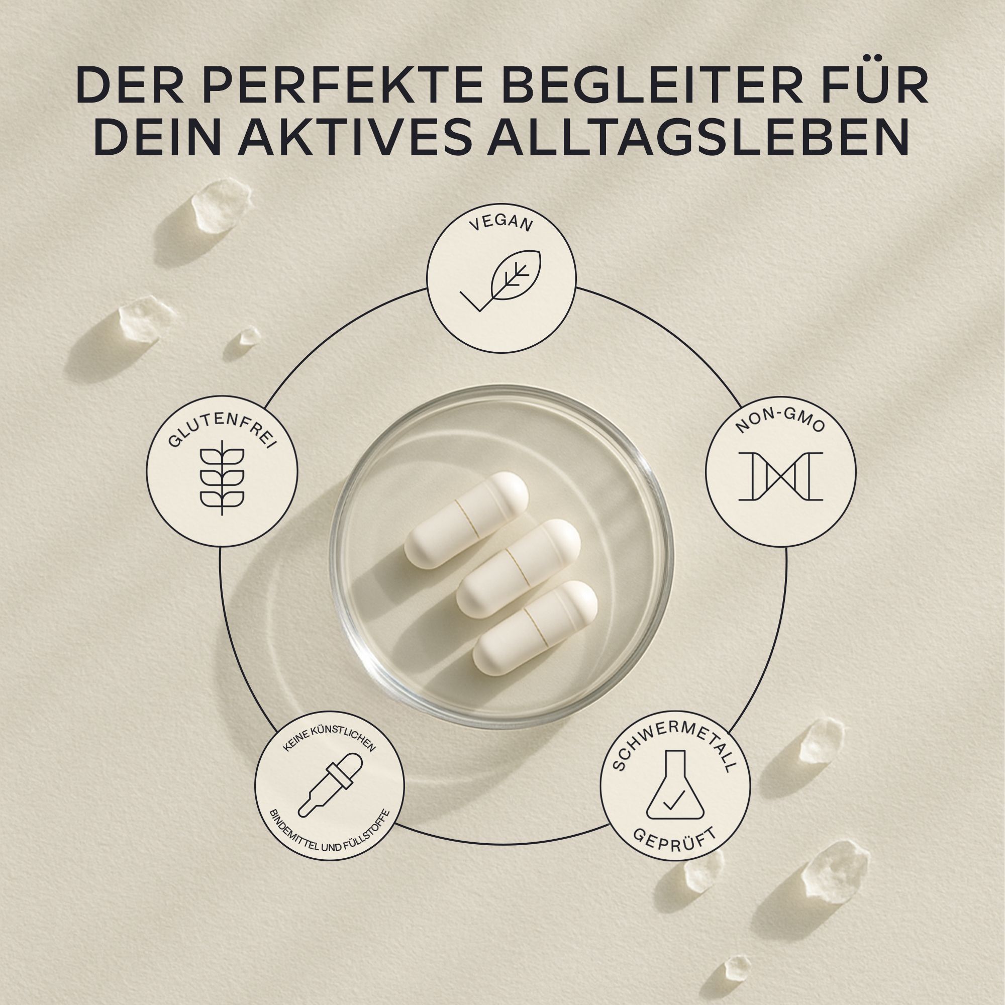 Aavalabs Triple Zinc: Vegan, Glutenfrei, Non-GMO, Schwermetall geprüft.