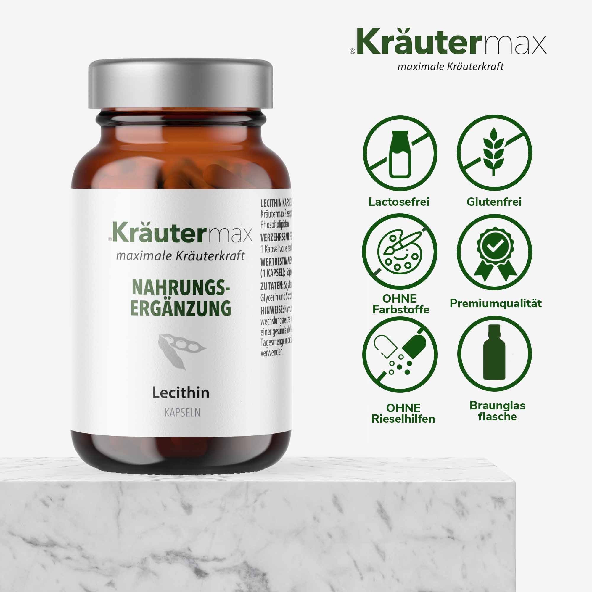 Kräutermax Lecithin 1200 mg Kapseln