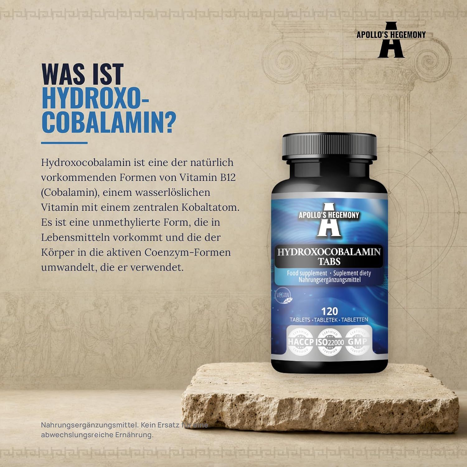 Flasche mit Etikett 'VITAMIN C TABLETS 1000mg'.