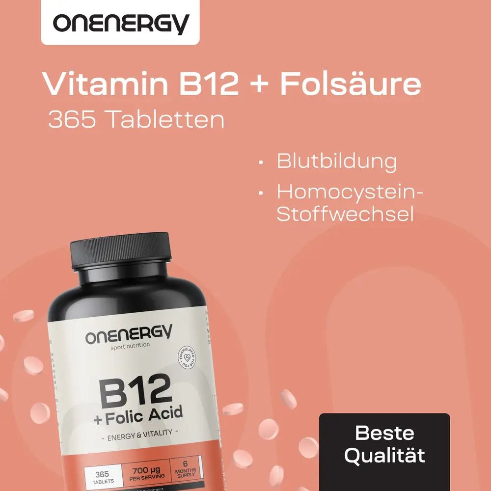 OnEnergy Vitamin B12 + Folsäure