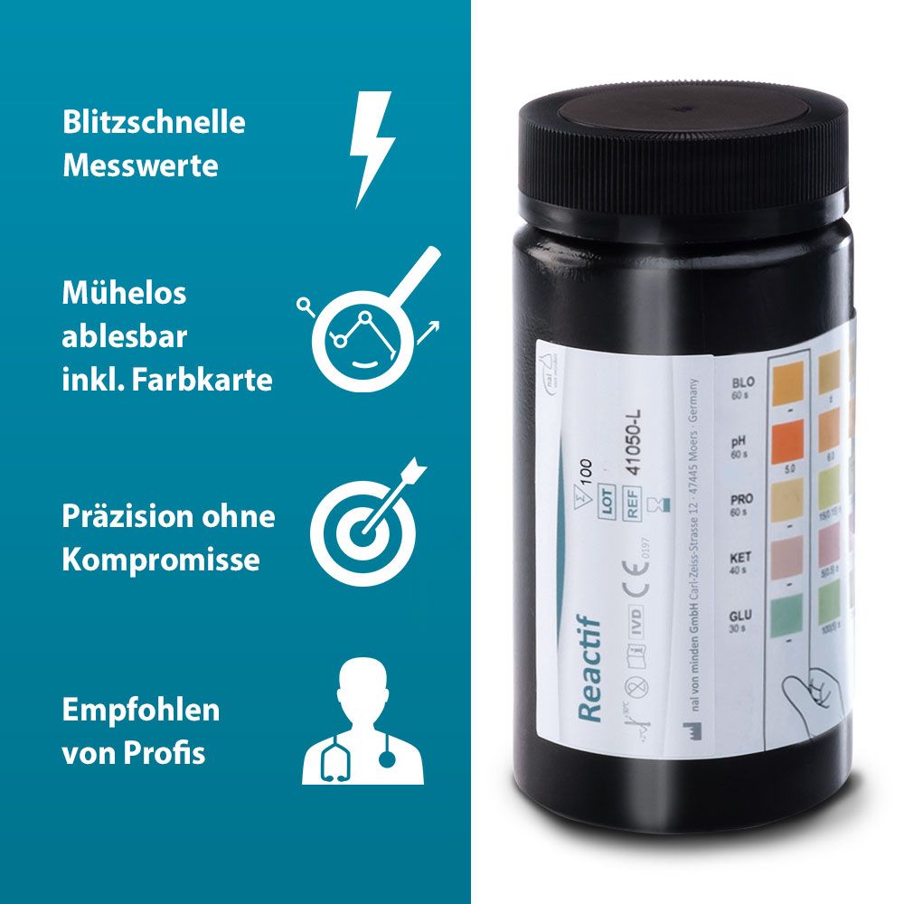 Reactif Gesundheitstest - Urin Teststreifen für 5 Parameter