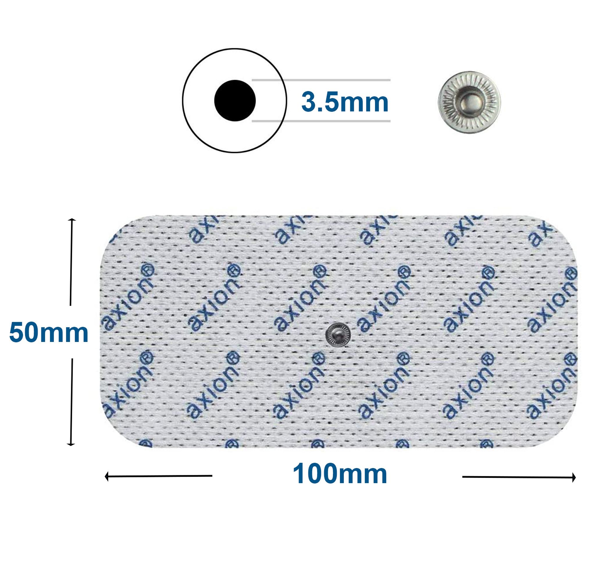 axion® selbstklebende Elektrodenpads 5x5 und 10x5 cm – passend zu Sanitas, Beurer, etc.